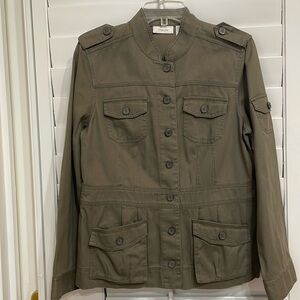 Chico’s Size 1 (8/10) Lieutenant Chicadie Fatigue Long Sleeve Jacket. NWT.